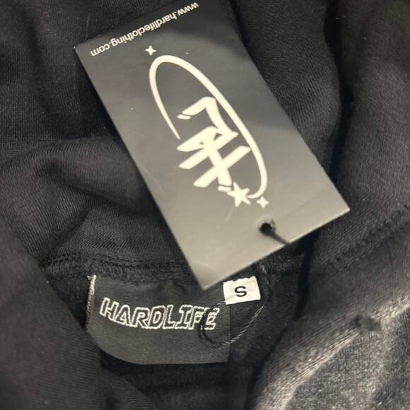 (S) Hardlife University Hoodie (Washed Black) - Picture 3 of 6